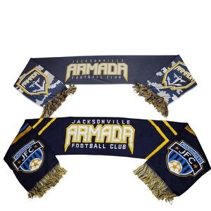 2 Jacksonville Armada Football Club Soccer Scarves,  Fan Gear